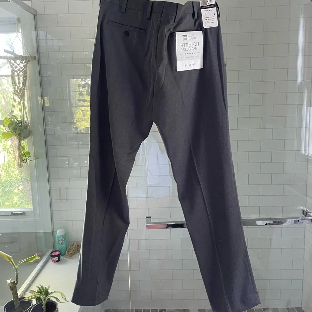 NWT Louis Raphael Comfort Stretch Dress Slim Fit Pant